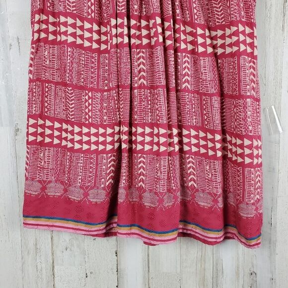 Lucky Brand Geo Print Tank Top Red Size Small - Picture 5 of 8